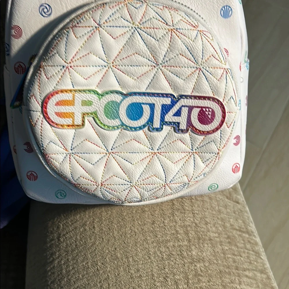 Disney EPCOT 40th Anniversary Backpack - White